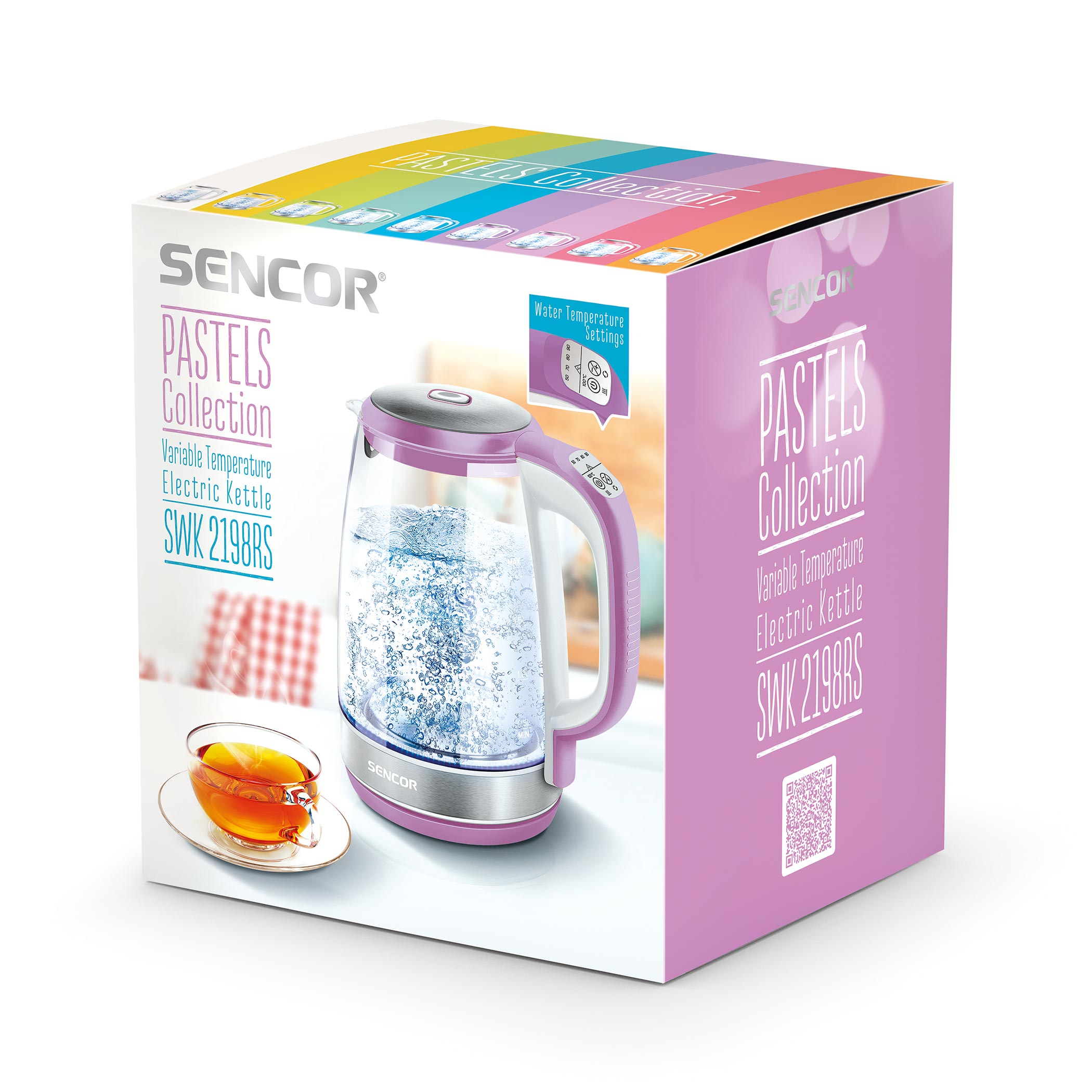 Czajnik elektryczny z regulacją temperatury SWK 2198RS